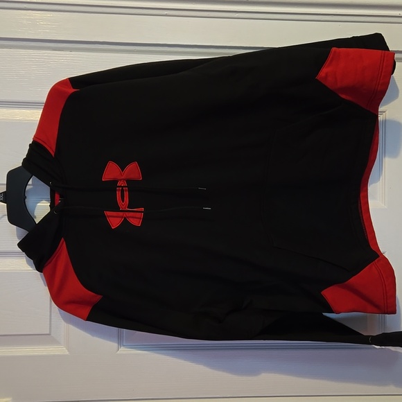 Under Armour Black and Red Hoodie - Picture 1 of 5